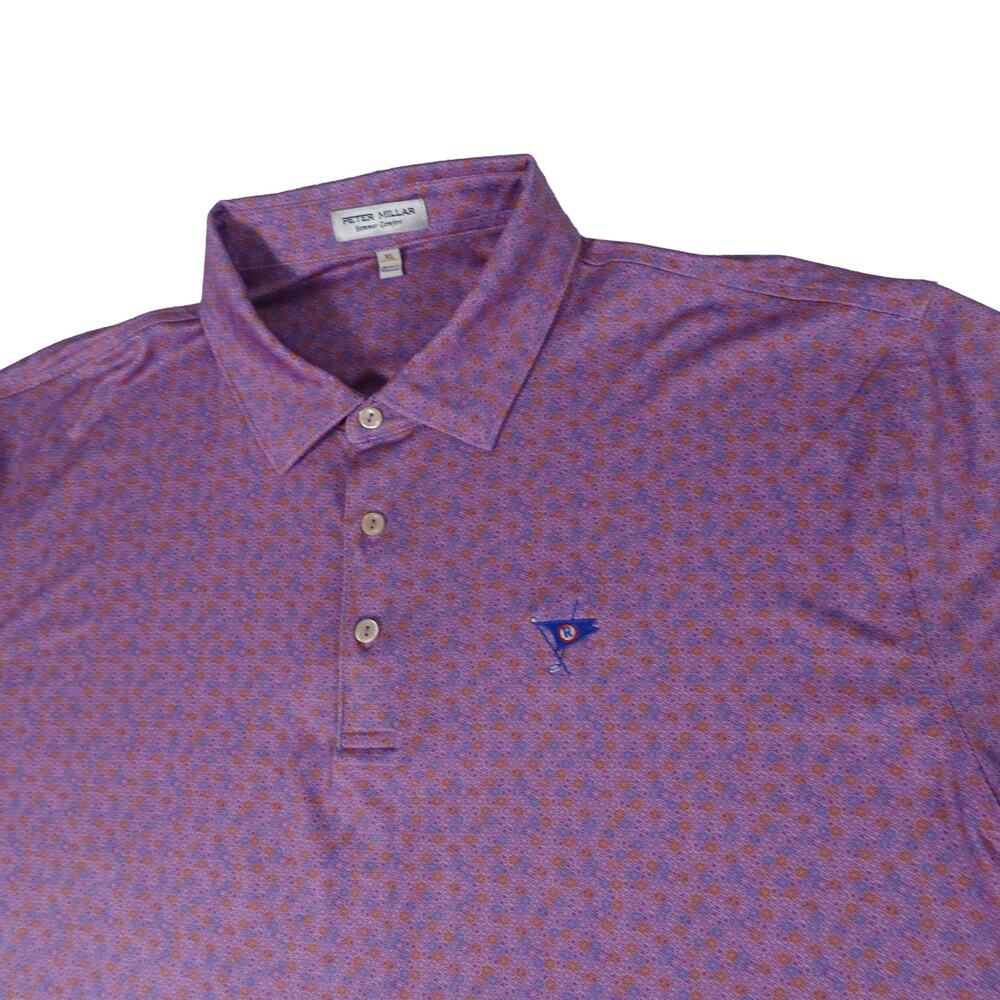 Ocean Reef Club Peter Millar Geometric Performance Golf Polo Shirt Men's XL
